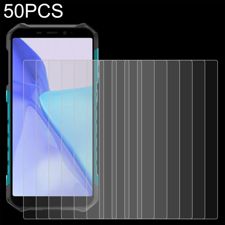 50 PCS 0.26mm 9H 2.5D Tempered Glass Film For Ulefone Armor X9 Pro