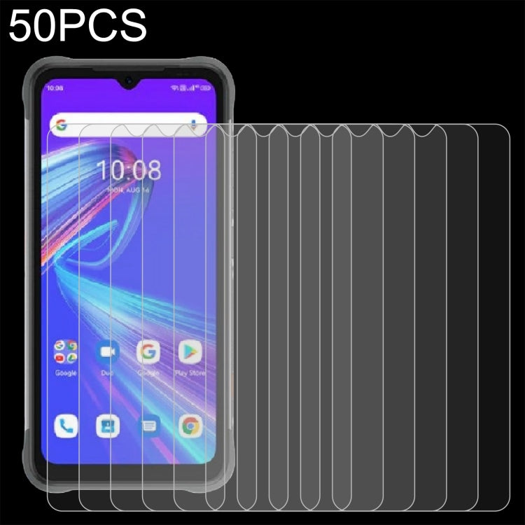 50 PCS 0.26mm 9H 2.5D Tempered Glass Film For Umidigi Bison X10g