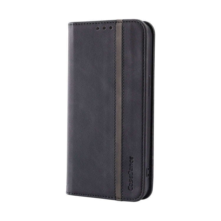 For iPhone 13 Pro Splicing Skin Feel Magnetic Leather Phone Case