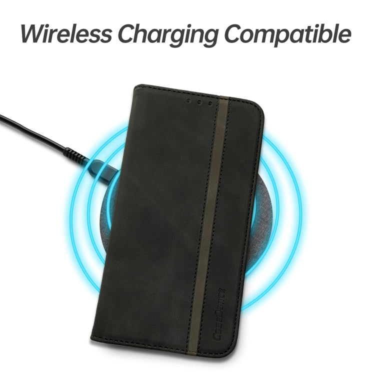 For iPhone 11 Pro Splicing Skin Feel Magnetic Leather Phone Case