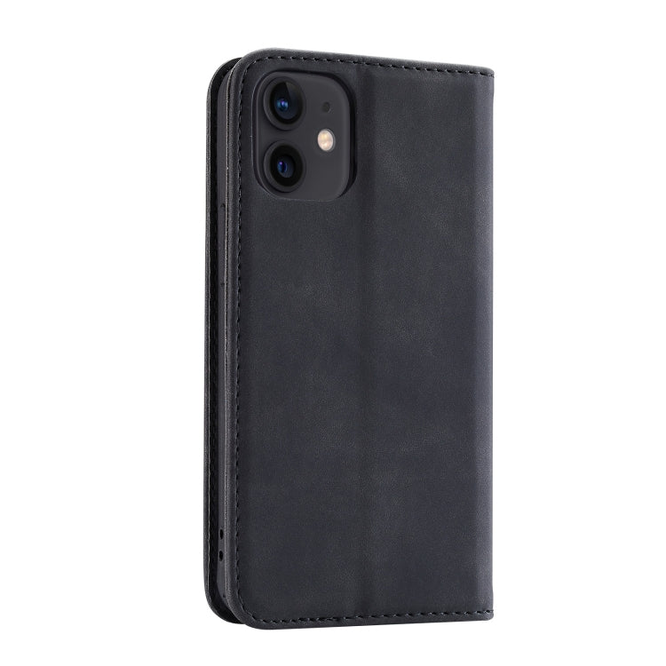 For iPhone 11 Splicing Skin Feel Magnetic Leather Phone Case