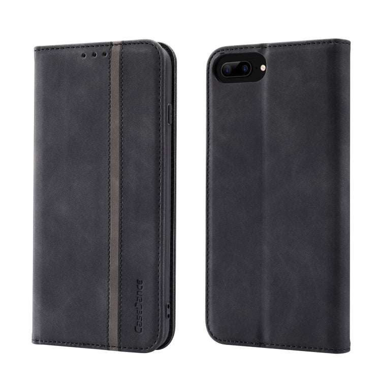 Splicing Skin Feel Magnetic Leather Phone Case For iPhone 8 Plus / 7 Plus