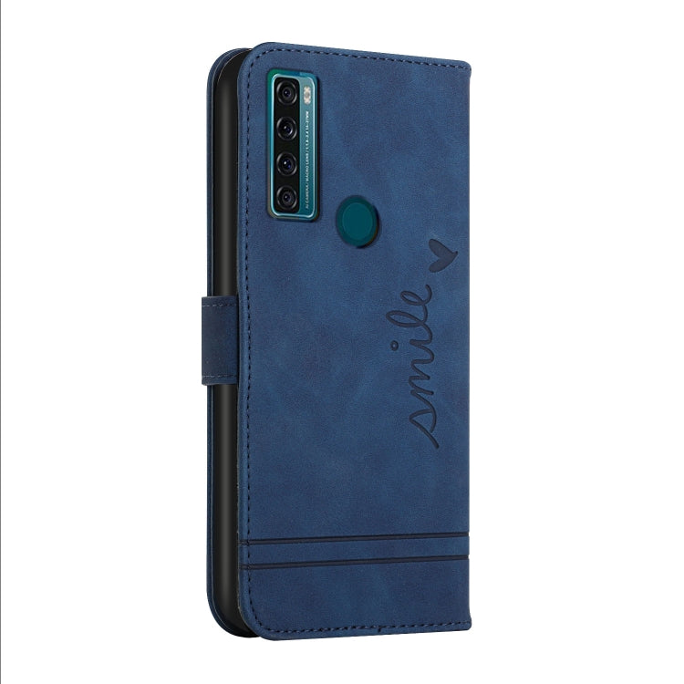 For TCL 20 SE Retro Skin Feel Horizontal Flip Soft TPU + PU Leather Phone Case