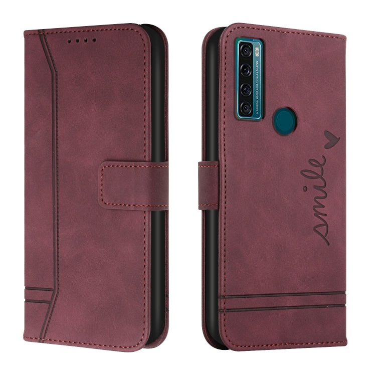 For TCL 20 SE Retro Skin Feel Horizontal Flip Soft TPU + PU Leather Phone Case