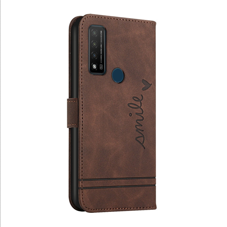 For TCL 20 R 5G Retro Skin Feel Horizontal Flip Soft TPU + PU Leather Phone Case