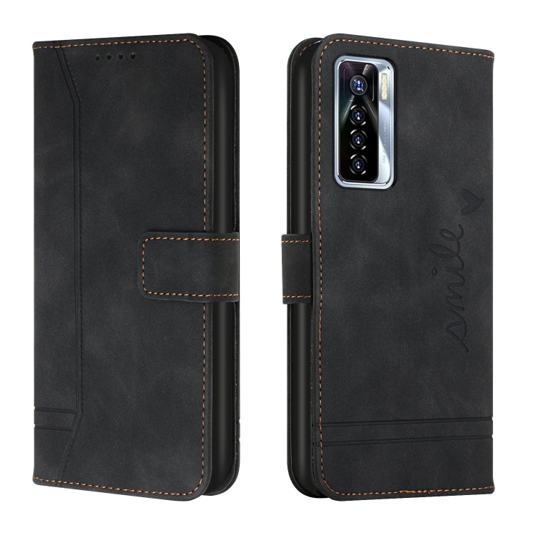 For Tecno Camon 17 Pro Retro Skin Feel Horizontal Flip Soft TPU + PU Leather Phone Case