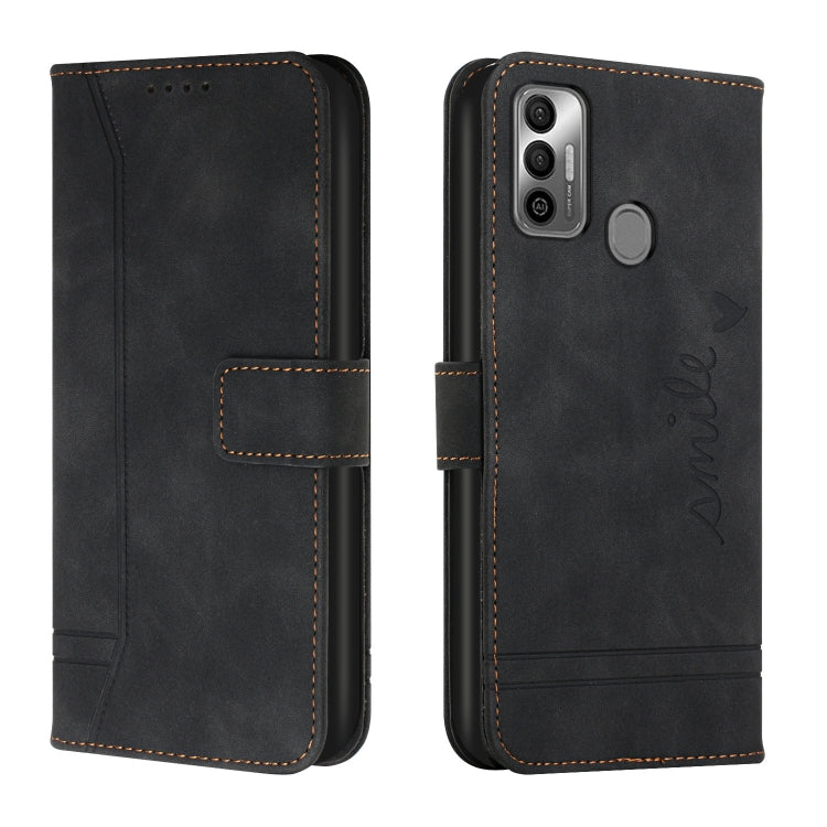 For Tecno Spark 7 Retro Skin Feel Horizontal Flip Soft TPU + PU Leather Phone Case