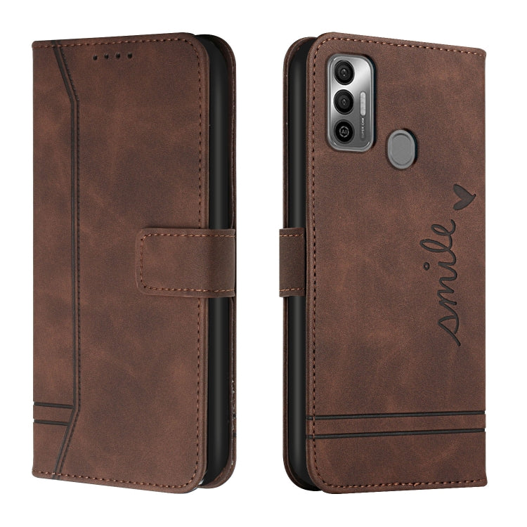 For Tecno Spark 7 Retro Skin Feel Horizontal Flip Soft TPU + PU Leather Phone Case
