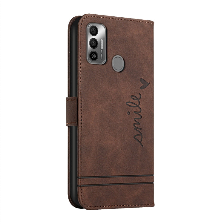 For Tecno Spark 7 Retro Skin Feel Horizontal Flip Soft TPU + PU Leather Phone Case