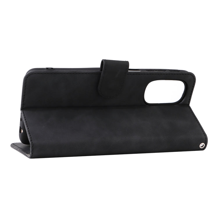 For Motorola Moto G51 5G Skin Feel Magnetic Flip Leather Phone Case
