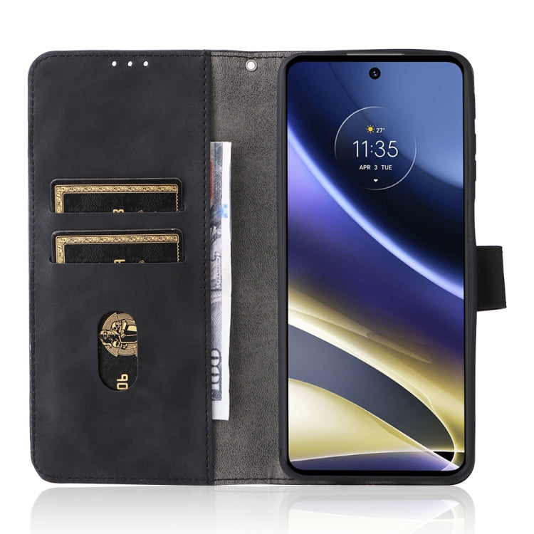 For Motorola Moto G51 5G Skin Feel Magnetic Flip Leather Phone Case