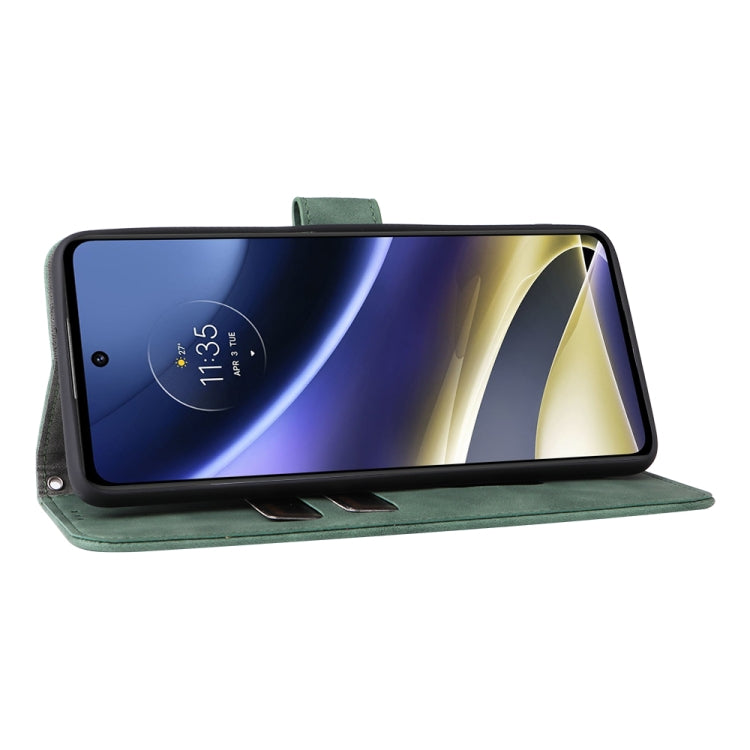 For Motorola Moto G51 5G Skin Feel Magnetic Flip Leather Phone Case