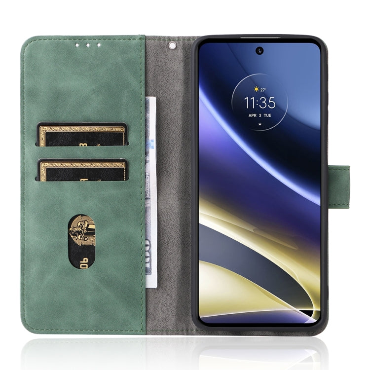 For Motorola Moto G51 5G Skin Feel Magnetic Flip Leather Phone Case