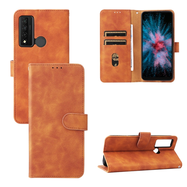 For TCL 20 XE Skin Feel Magnetic Flip Leather Phone Case