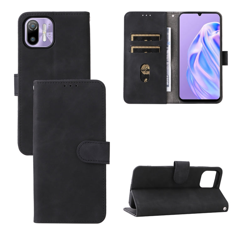 For Ulefone Note 6 Skin Feel Magnetic Flip Leather Phone Case