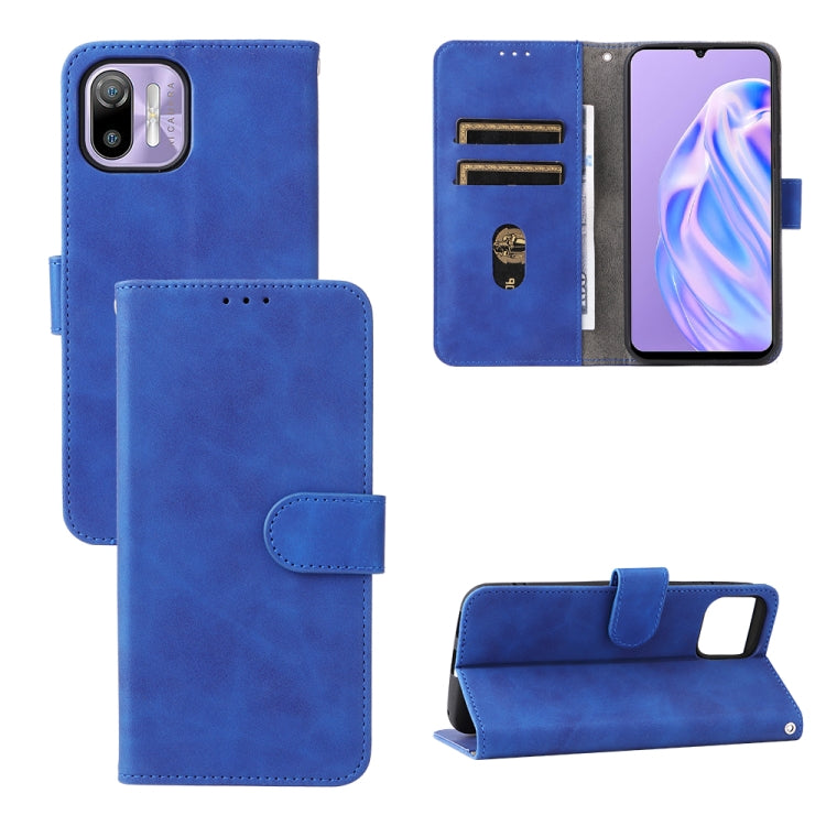 For Ulefone Note 6 Skin Feel Magnetic Flip Leather Phone Case