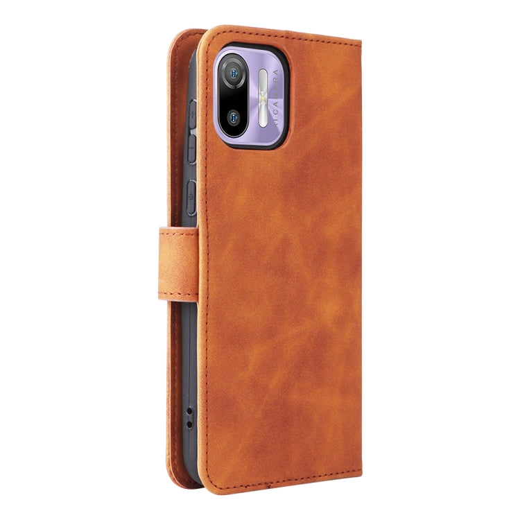 For Ulefone Note 6 Skin Feel Magnetic Flip Leather Phone Case