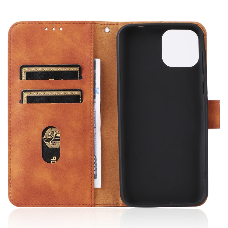 For Ulefone Note 6 Skin Feel Magnetic Flip Leather Phone Case