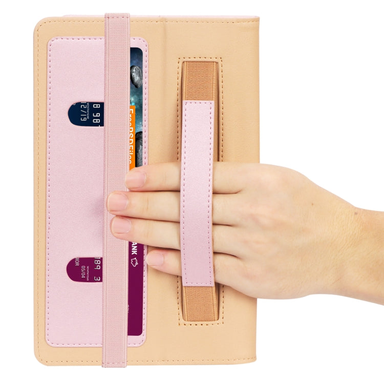 For Samsung Galaxy Tab A7 Lite 8.7 SM-T220 / SM-T225 / SM-T227 Retro Texture PU Leather Tablet Case with 2 Card Slots & Hand Strap