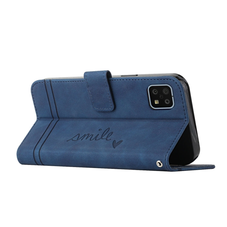 For Sharp Aquos Sense 6 Retro Skin Feel Horizontal Flip Soft TPU + PU Leather Phone Case