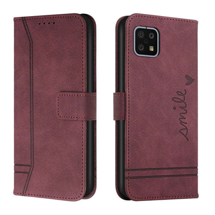 For Sharp Aquos Sense 6 Retro Skin Feel Horizontal Flip Soft TPU + PU Leather Phone Case
