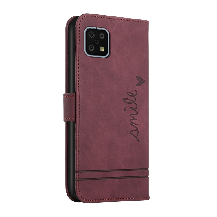 For Sharp Aquos Sense 6 Retro Skin Feel Horizontal Flip Soft TPU + PU Leather Phone Case