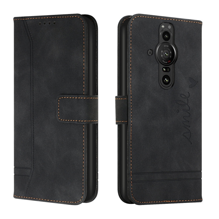 For Sony Xperia Pro-I Retro Skin Feel Horizontal Flip Soft TPU + PU Leather Phone Case