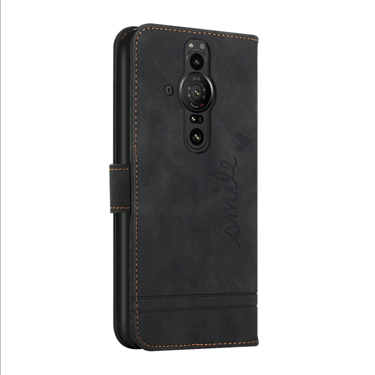 For Sony Xperia Pro-I Retro Skin Feel Horizontal Flip Soft TPU + PU Leather Phone Case