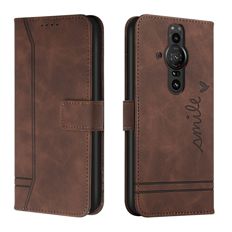 For Sony Xperia Pro-I Retro Skin Feel Horizontal Flip Soft TPU + PU Leather Phone Case