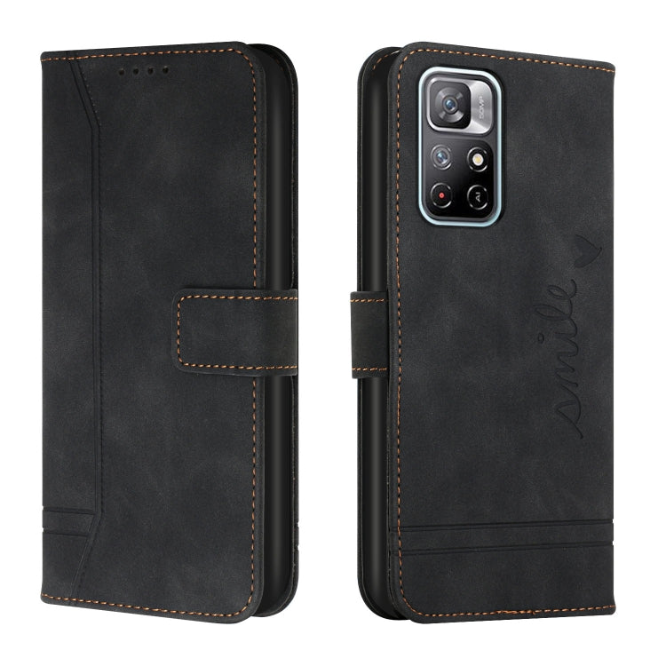 For Xiaomi Redmi Note 11 Retro Skin Feel Horizontal Flip Soft TPU + PU Leather Phone Case