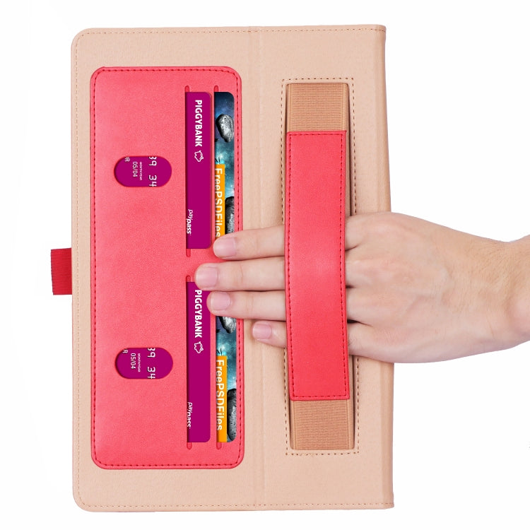 For Samsung Galaxy Tab S7 FE T730 / T736 & S7+ T970 / T976 Retro Texture PU + TPU Leather Tablet Case with Card Slots & Hand Strap
