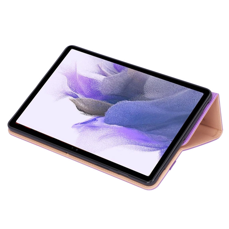 For Samsung Galaxy Tab S7 FE T730 / T736 & S7+ T970 / T976 Retro Texture PU + TPU Leather Tablet Case with Card Slots & Hand Strap