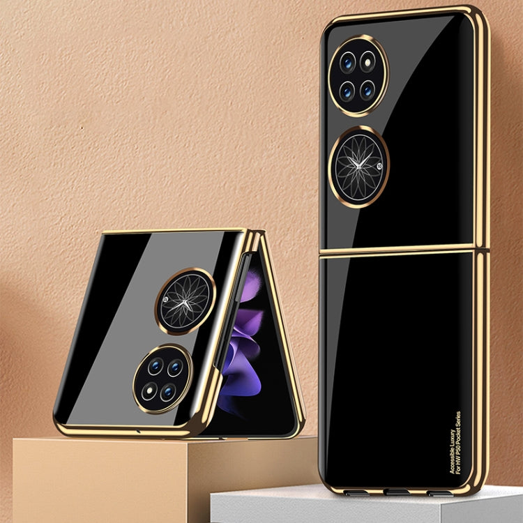 For Huawei P50 Pocket Ultra-thin Electroplating Flip Phone Case