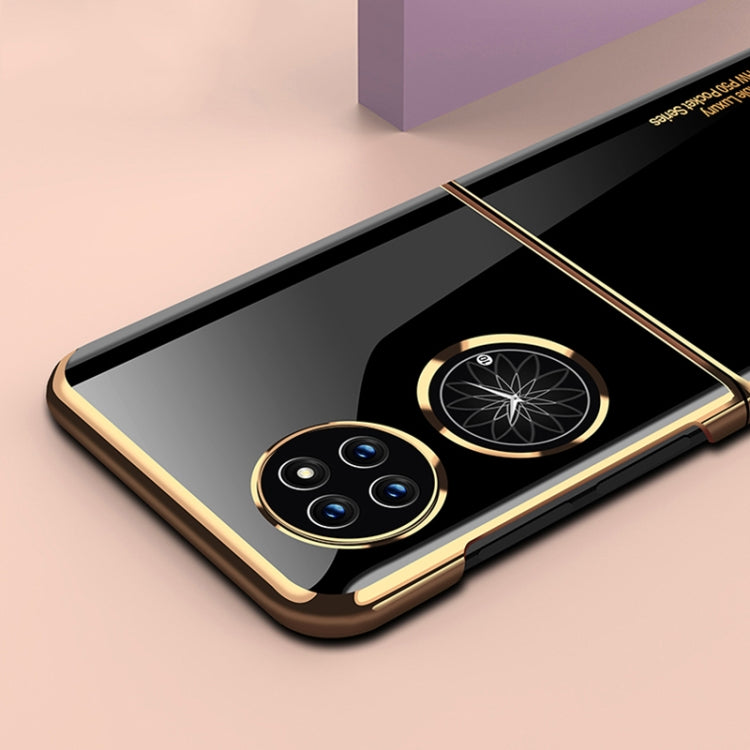 For Huawei P50 Pocket Ultra-thin Electroplating Flip Phone Case