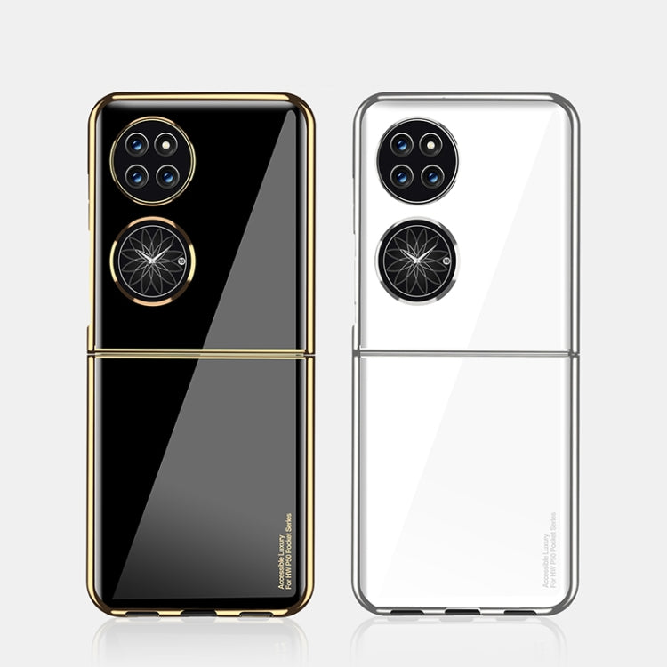 For Huawei P50 Pocket Ultra-thin Electroplating Flip Phone Case