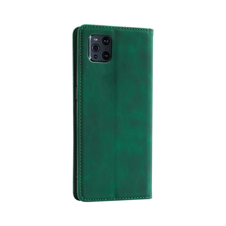 For OPPO Find X3 / X3 Pro Splicing Skin Feel Magnetic Leather Phone Case