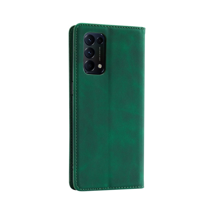 For OPPO Find X3 Lite Splicing Skin Feel Magnetic Leather Phone Case