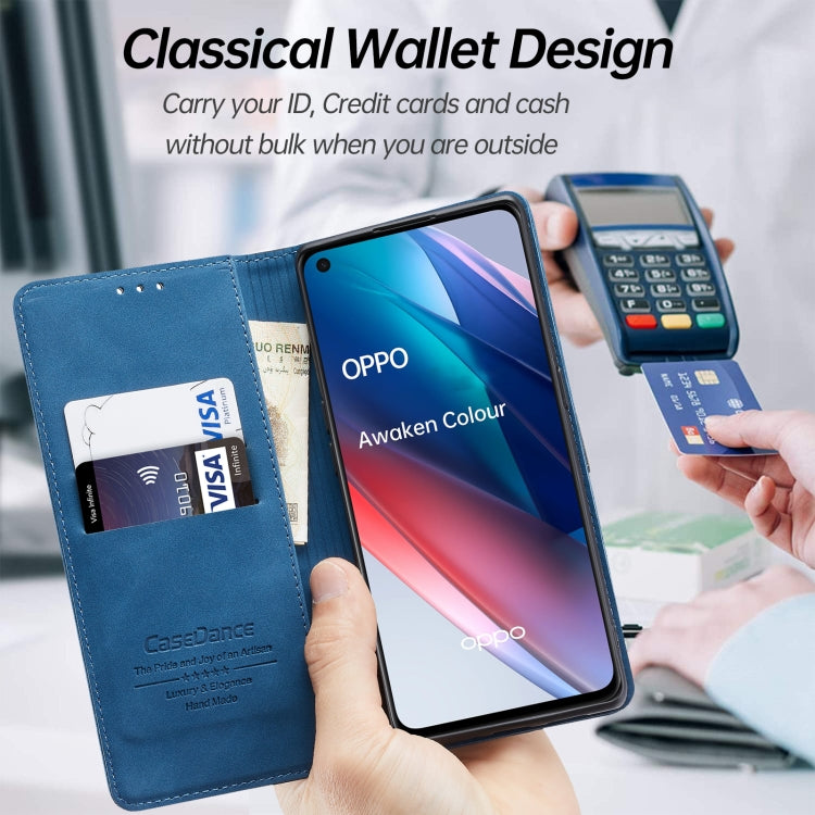 For OPPO Find X3 Neo Splicing Skin Feel Magnetic Leather Phone Case