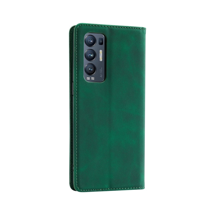 For OPPO Find X3 Neo Splicing Skin Feel Magnetic Leather Phone Case