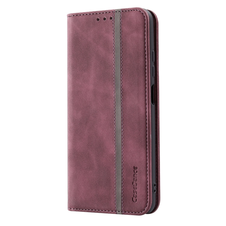 For Xiaomi Redmi K40 Pro Splicing Skin Feel Magnetic Leather Phone Case