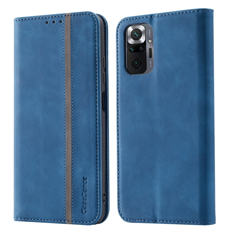 For Xiaomi Redmi Note 10 Pro 4G Splicing Skin Feel Magnetic Leather Phone Case