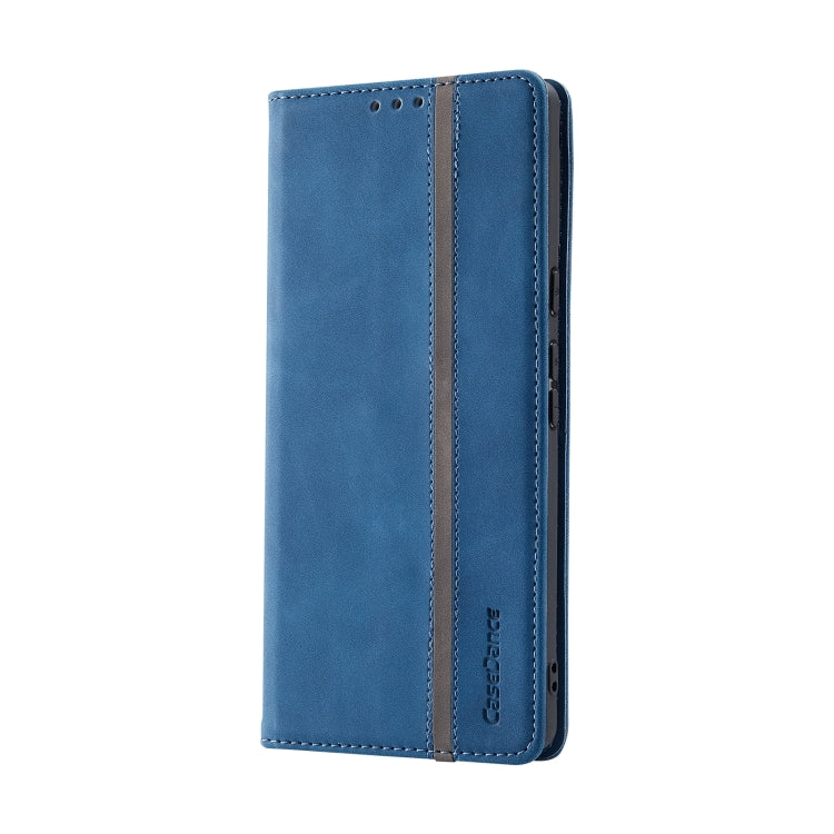 For Google Pixel 6 Pro Splicing Skin Feel Magnetic Leather Phone Case