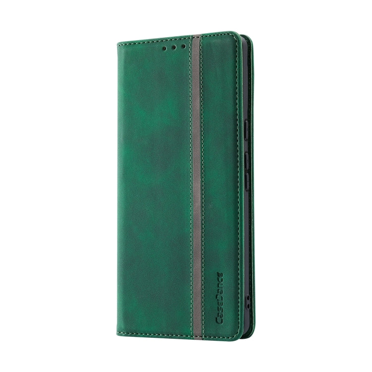For Google Pixel 6 Pro Splicing Skin Feel Magnetic Leather Phone Case