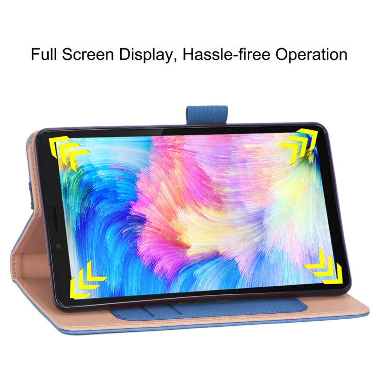 For Lenovo Tab M7 TB-7305F / M7 3rd Gen WY-2099A Retro Texture PU Leather Tablet Case with 2 Card Slots & Hand Strap