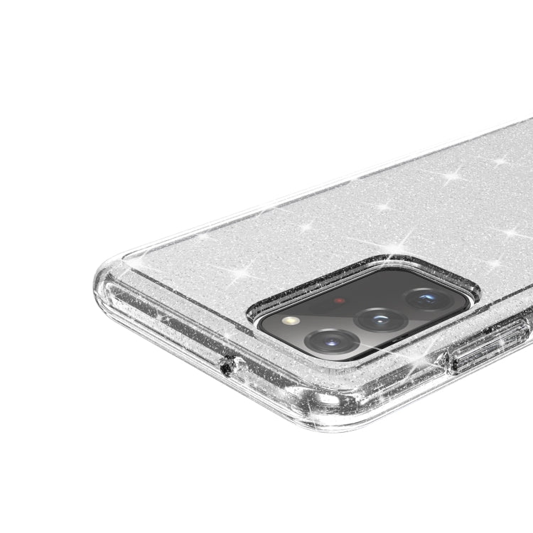 For Samsung Galaxy A03s 166mm US Version Shockproof Terminator Style Glitter Powder Protective Phone Case