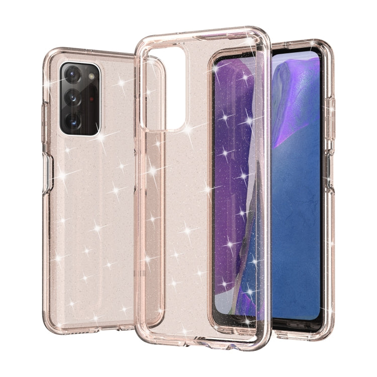 For Samsung Galaxy A03s 166mm US Version Shockproof Terminator Style Glitter Powder Protective Phone Case