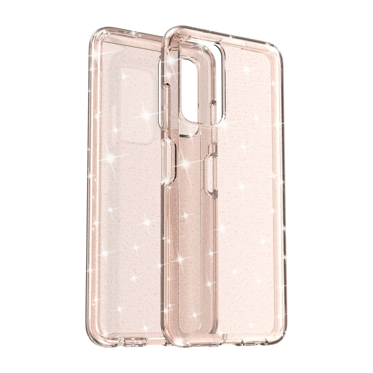 For Samsung Galaxy A03s 166mm US Version Shockproof Terminator Style Glitter Powder Protective Phone Case