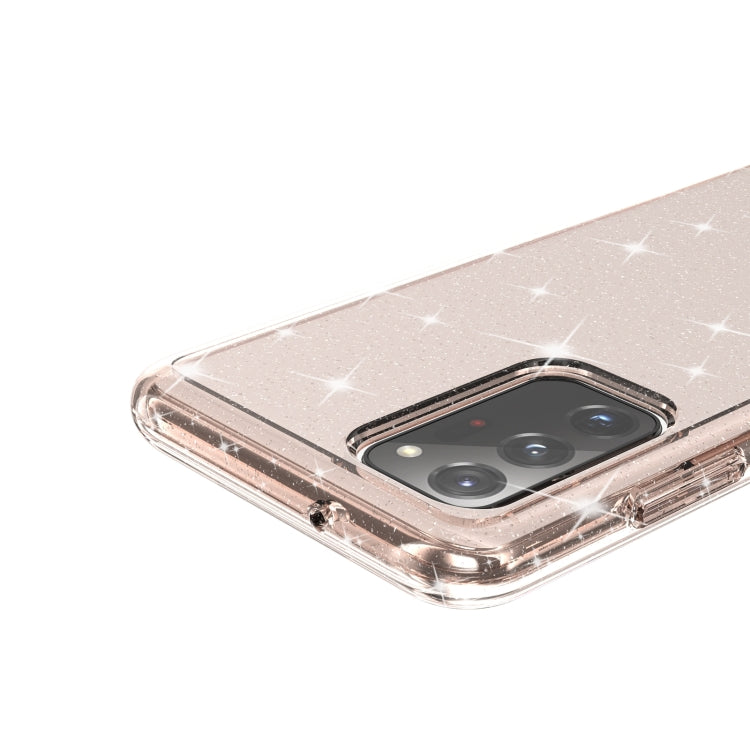 For Samsung Galaxy A03s 166mm US Version Shockproof Terminator Style Glitter Powder Protective Phone Case