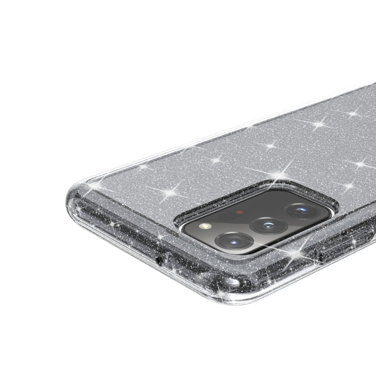 For Samsung Galaxy A03s 166mm US Version Shockproof Terminator Style Glitter Powder Protective Phone Case