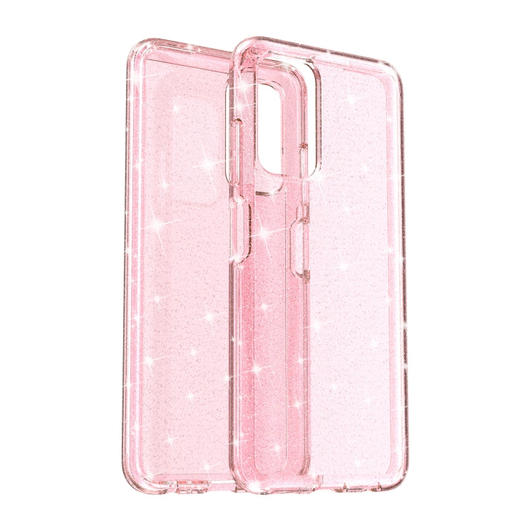 For Samsung Galaxy A03s 166mm US Version Shockproof Terminator Style Glitter Powder Protective Phone Case